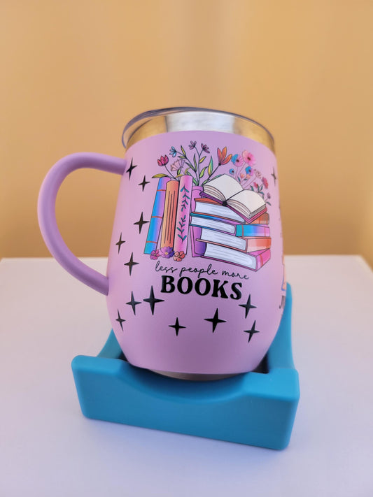 12oz Bookish Thermal Coffee Mug – For Readers Who Run on Caffeine!