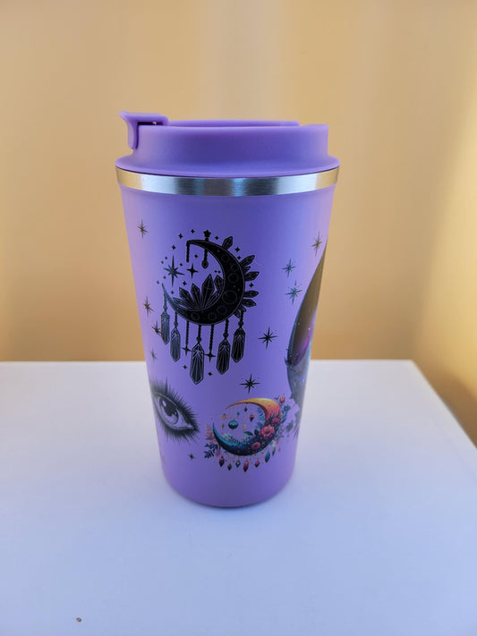 17oz Mystical Black Cat Coffee Tumbler – Brewed with a Touch of Magic!